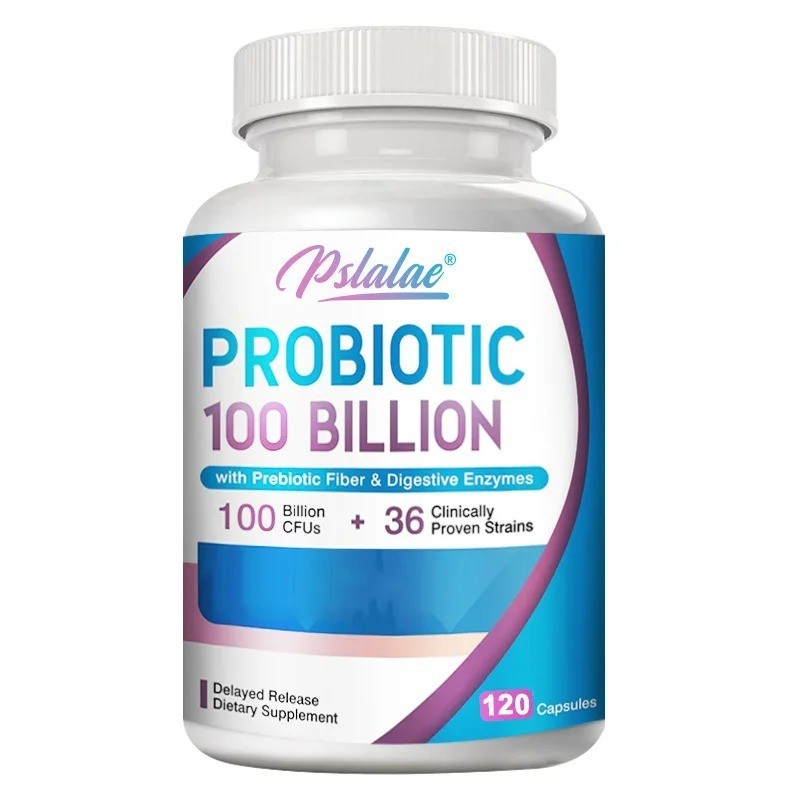 Premium Probiotic with Organic Prebiotics & Enzymes Digestion Immune 120 Caps