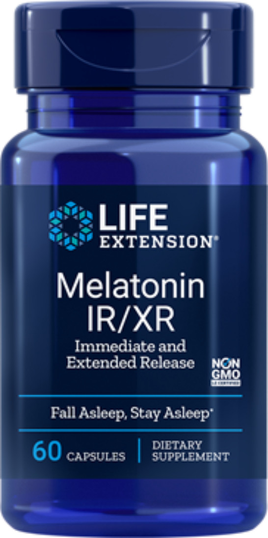 FOUR PACK SUPER SALE Life Extension Melatonin IR/XR 1.5 mg 60 caps TAKE OFF $5