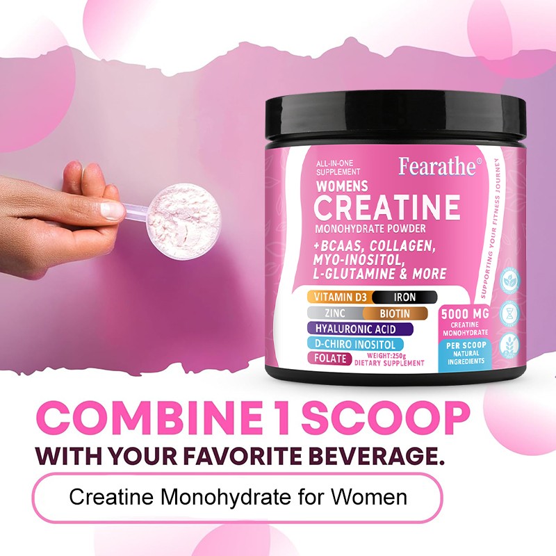 250g Creatine Monohydrate Powder Skin Hair Muscle Building Endurance Performance