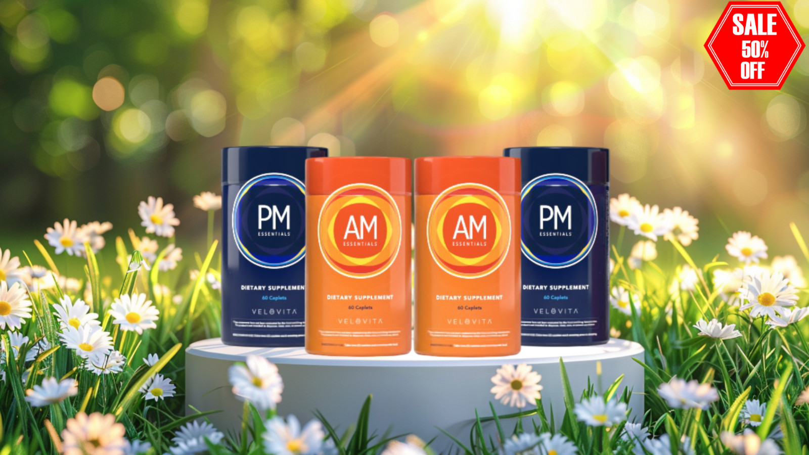 Velovita Jeunesse AM & PM Essentials v2.0 (4 BOTTLES SET) – NEW SEALED