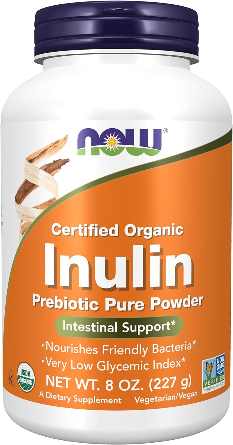 Supplements, Inulin Prebiotic Pure Powder, Certified Organic, Non-Gmo Project V