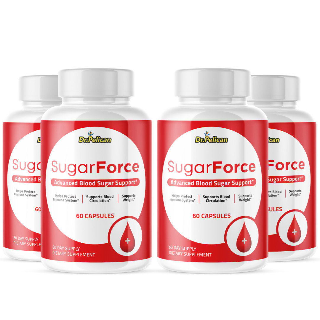 SugarForce- Blood Support- 4 Bottles- 240 Capsules