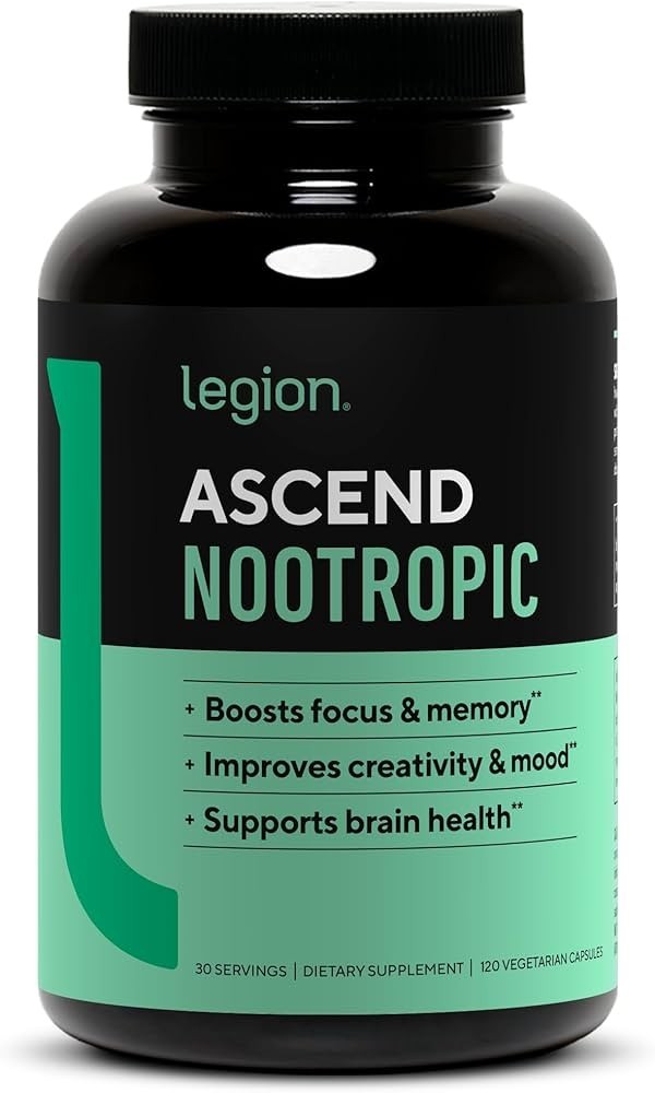 LEGION Athletics Ascend Nootropic – All-Natural Brain Health Supplements