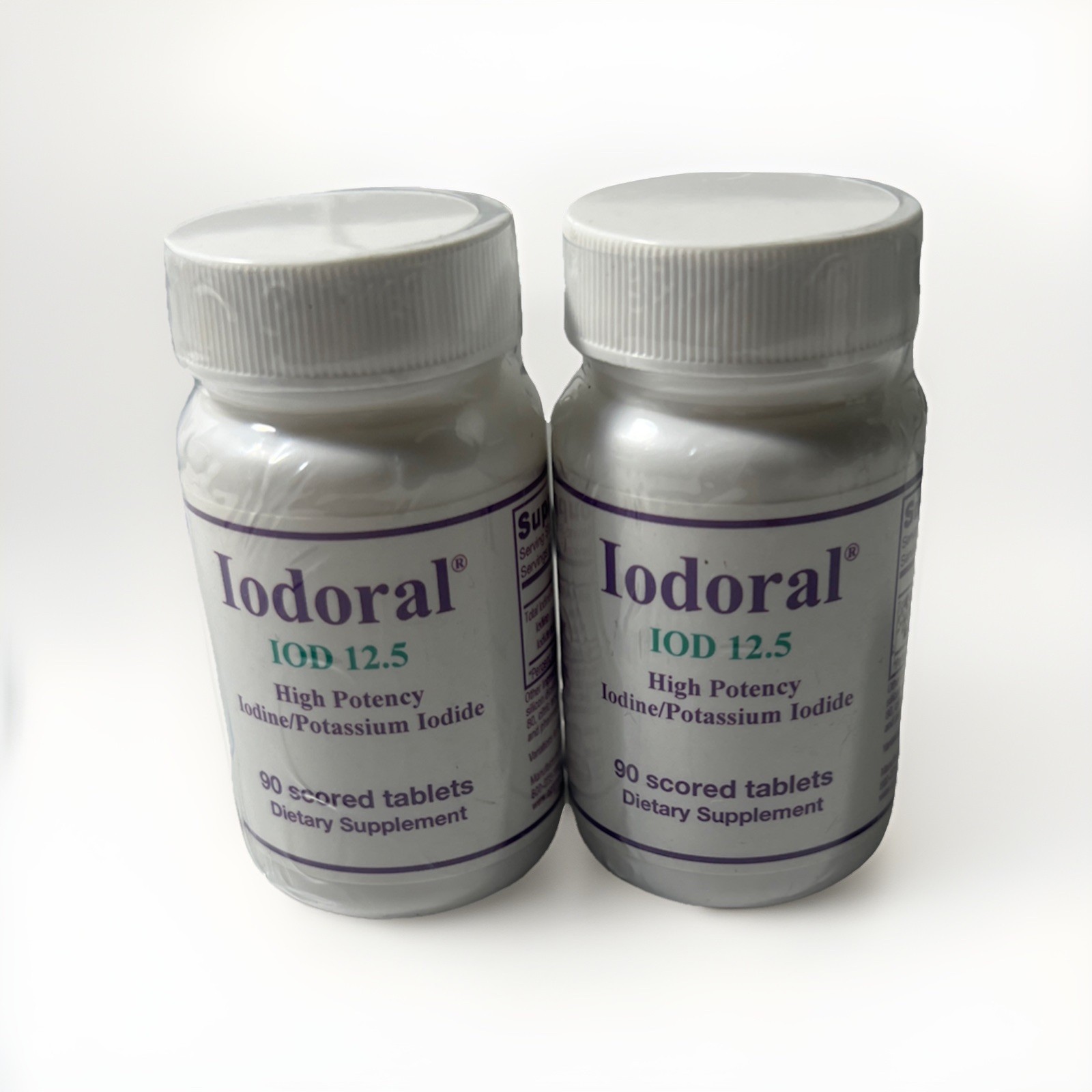 2-pack Iodoral 12.5mg High Potency Thyroid Support 180 Total