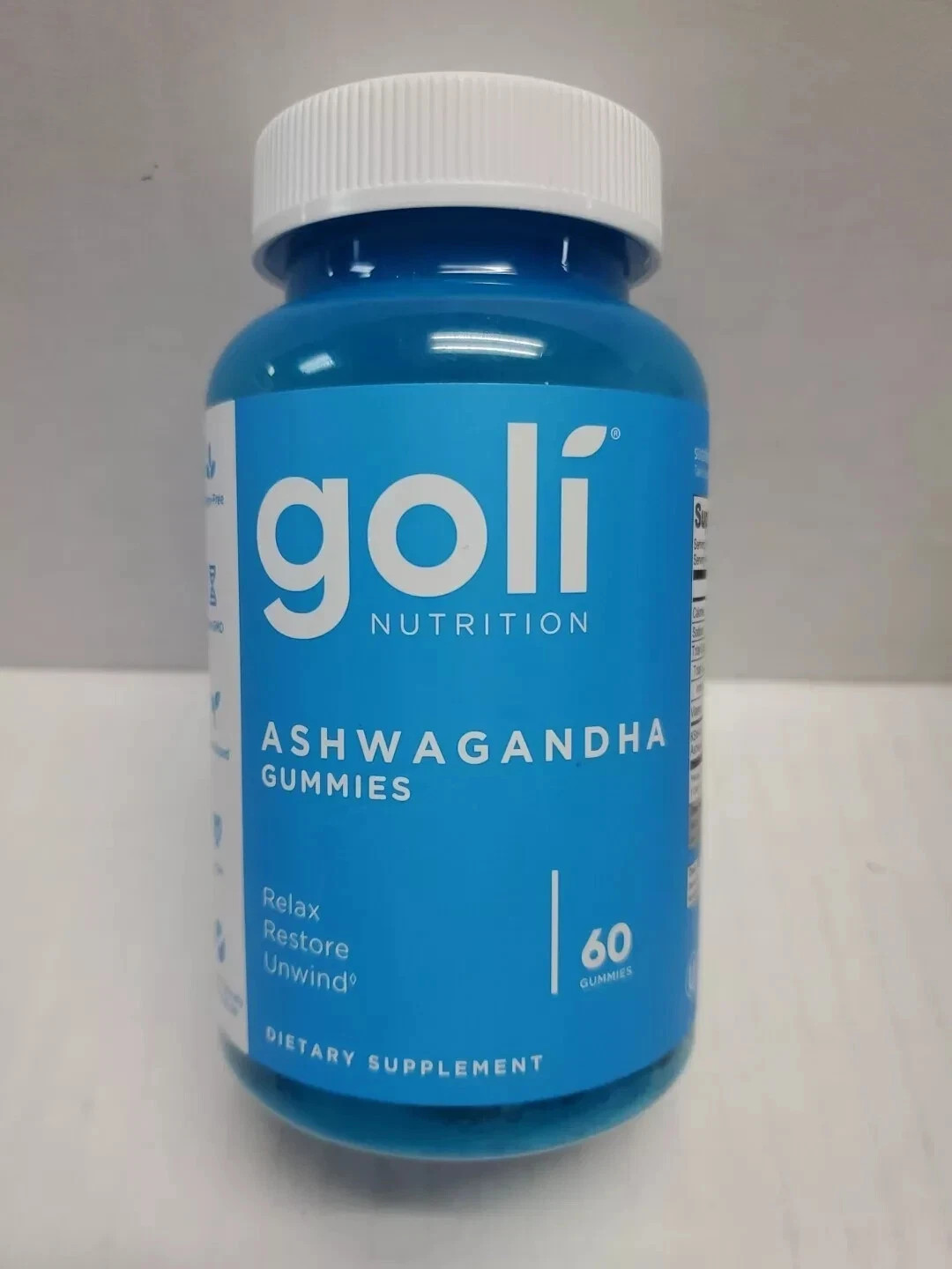 Goli Nutrition Ashwagandha Gummies Relax Restore Unwind Mixed Berry 60 Ct