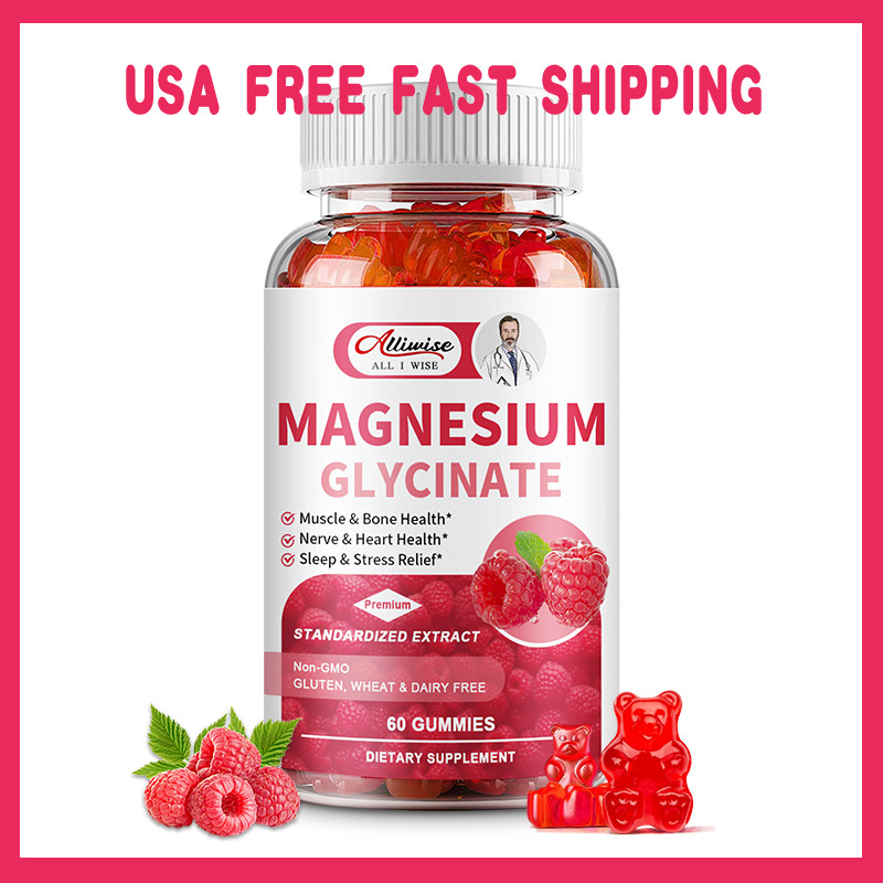 Magnesium Glycinate Gummies – Magnesium Supplements – Highest Potency 60 Gummies