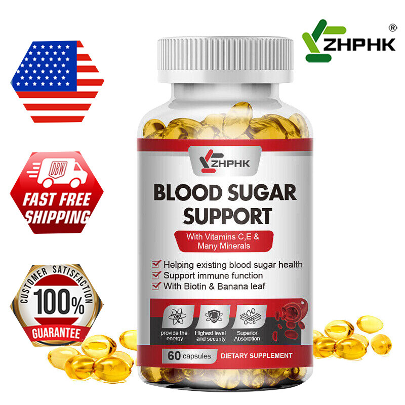 Blood Balance – Blood Sugar Support & Blood Pressure Supplement – 60 Cap Non-GMO