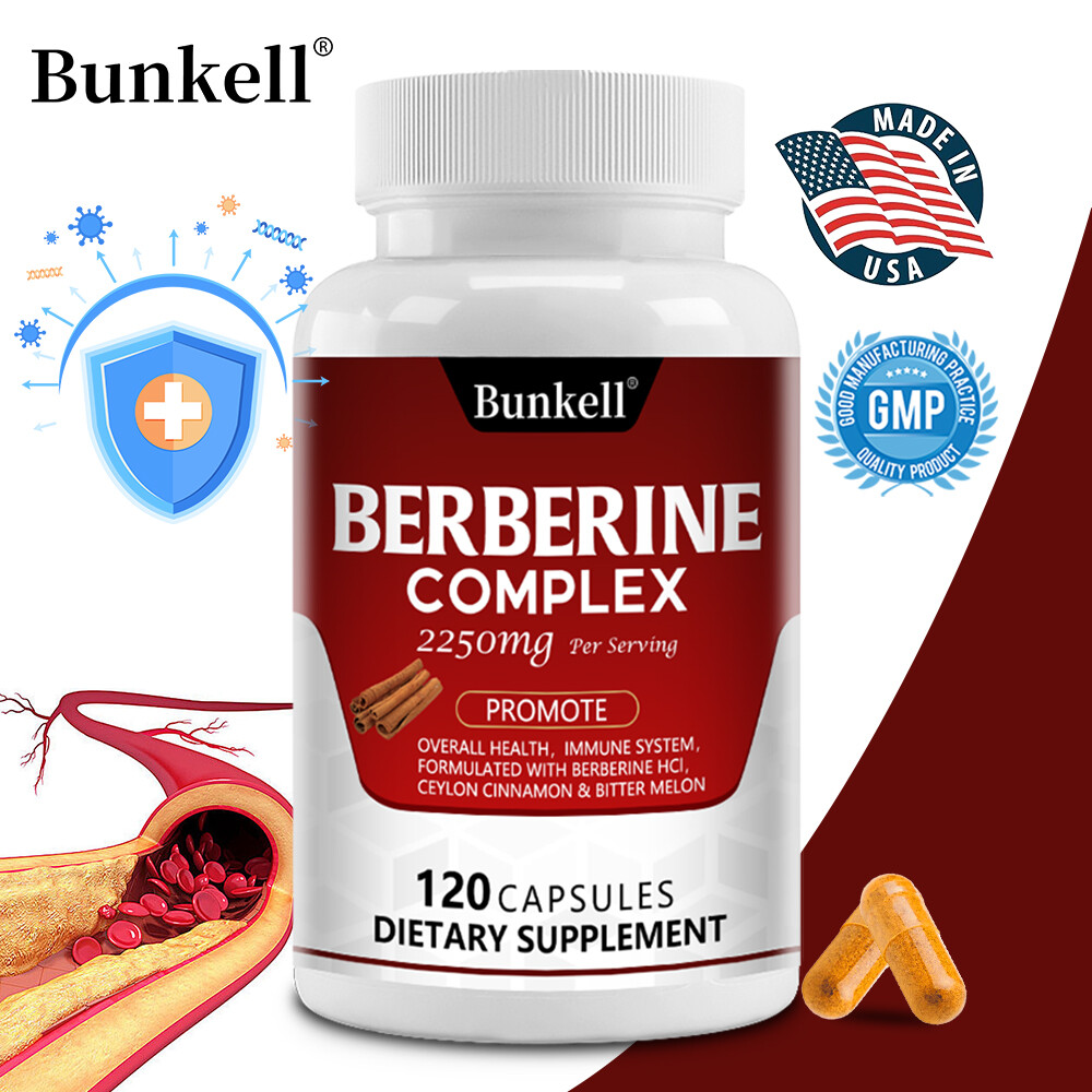 Berberine Complex Capsules 2250mg–Promote heart and cardiovascular health