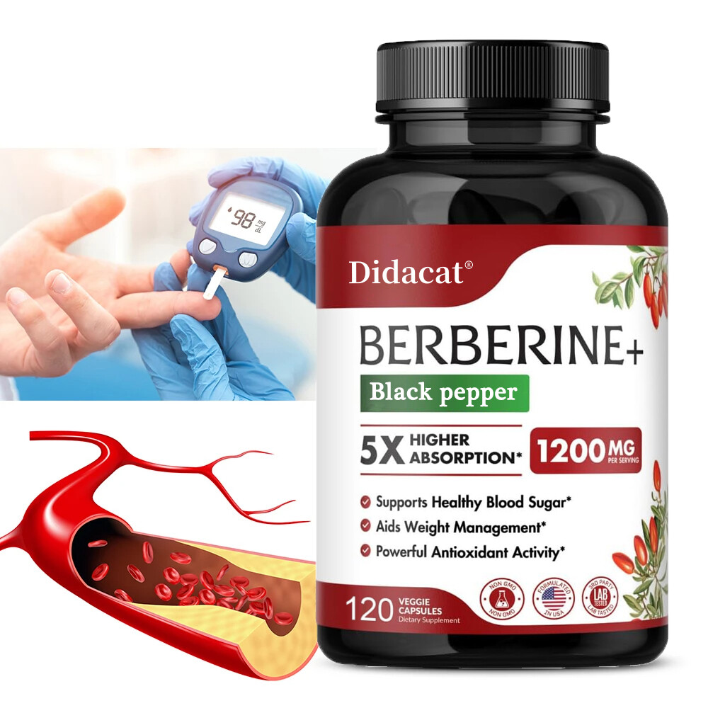 Berberine 1200mg Per Serving – High Absorption Heart Health