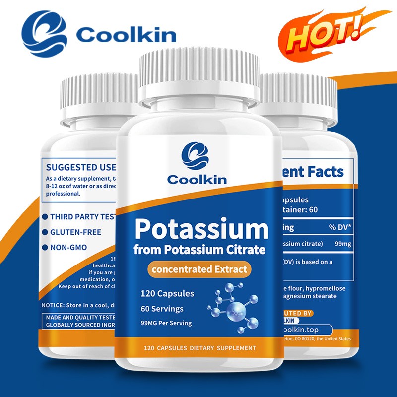 Potassium 99mg – Essential Mineral Electrolyte, Muscle, Bone & Heart Health
