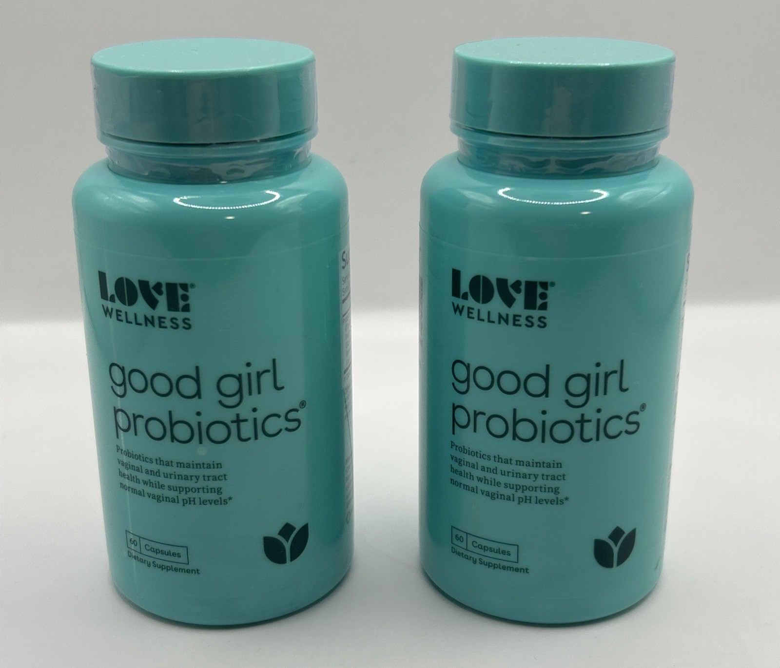 2 Bottles, Love Wellness Good Girl Probiotics Exp 08/2027 – 60 Capsules
