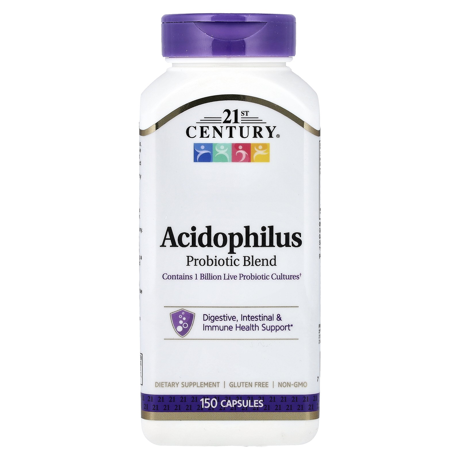 21st Century Acidophilus Probiotic Blend 150 Capsules Gluten-Free