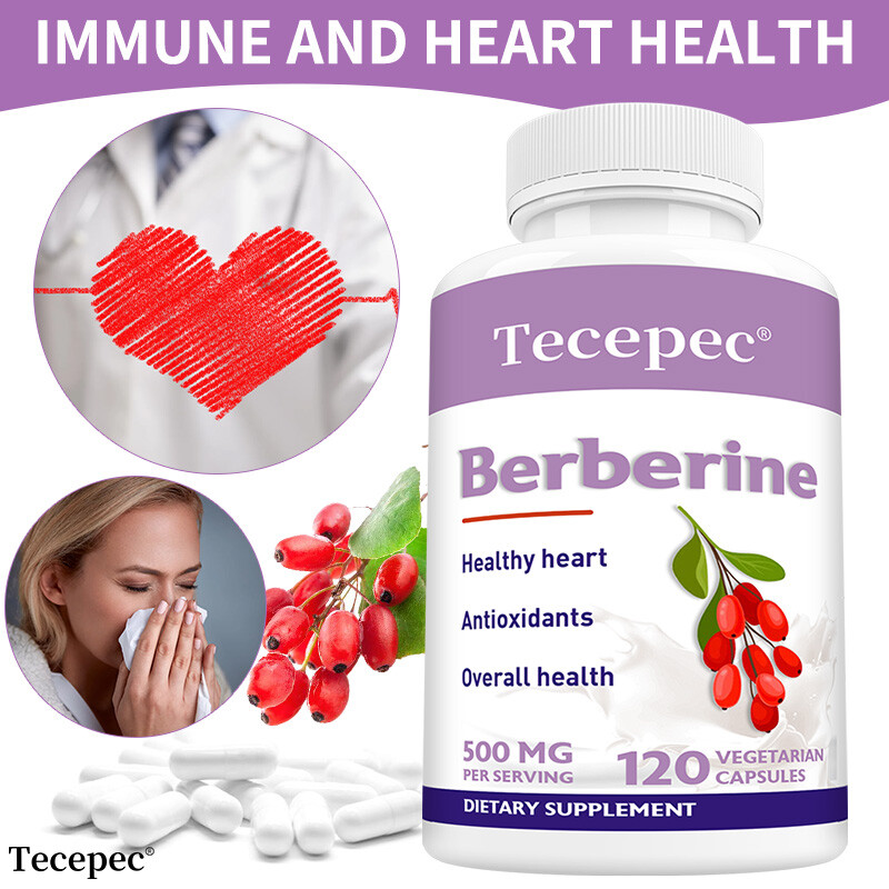 Berberine HCl 500 mg Capsules – Cardiovascular & Cholesterol Health 120 Capsules