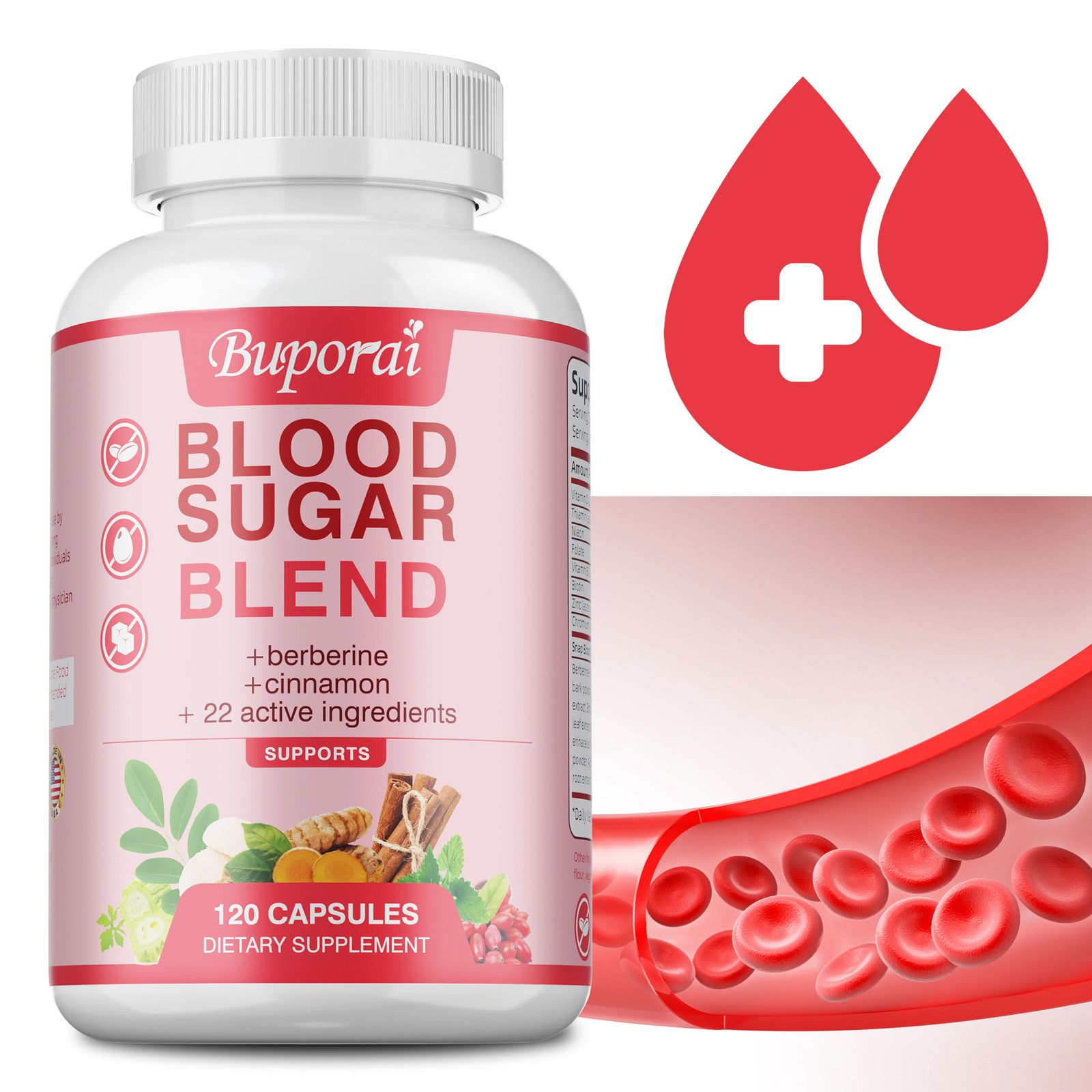 Blood Sugar Blend – Promotes Healthy Blood Circulation and Protects Heart Health