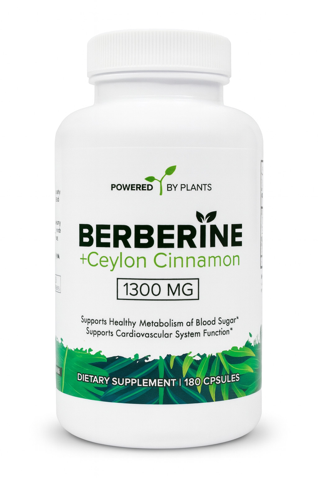 Berberine + Ceylon Cinnamon 1300mg | 180 Capsules | Metabolism & Heart Support