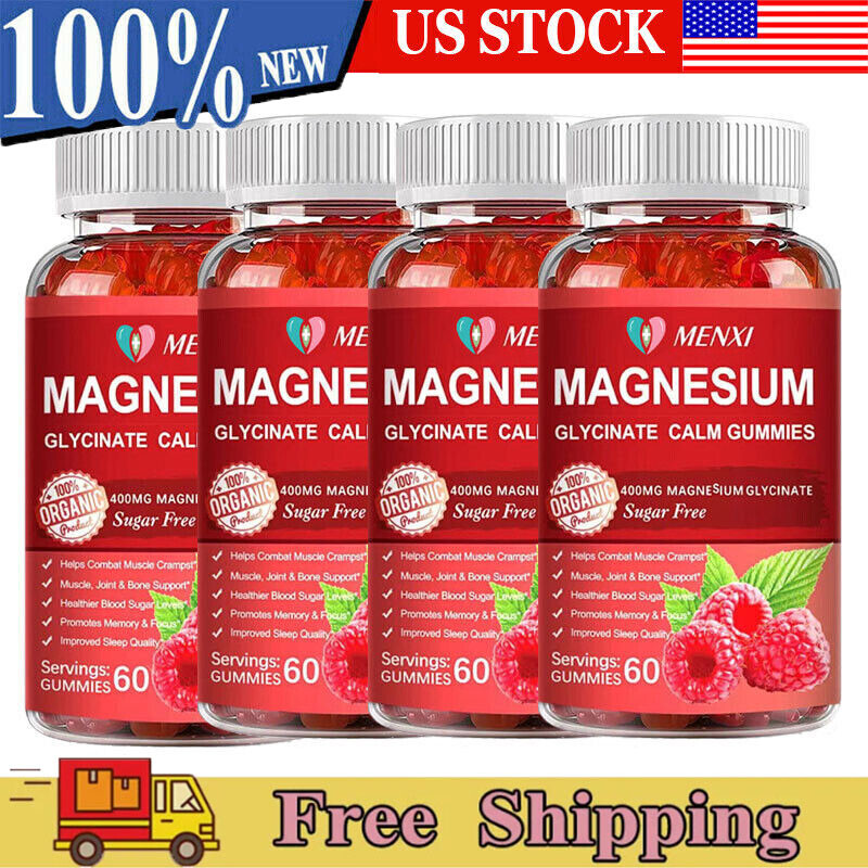400Mg Magnesium Glycinate Gummies For Bone, Heart, Muscle, Nervous System Health