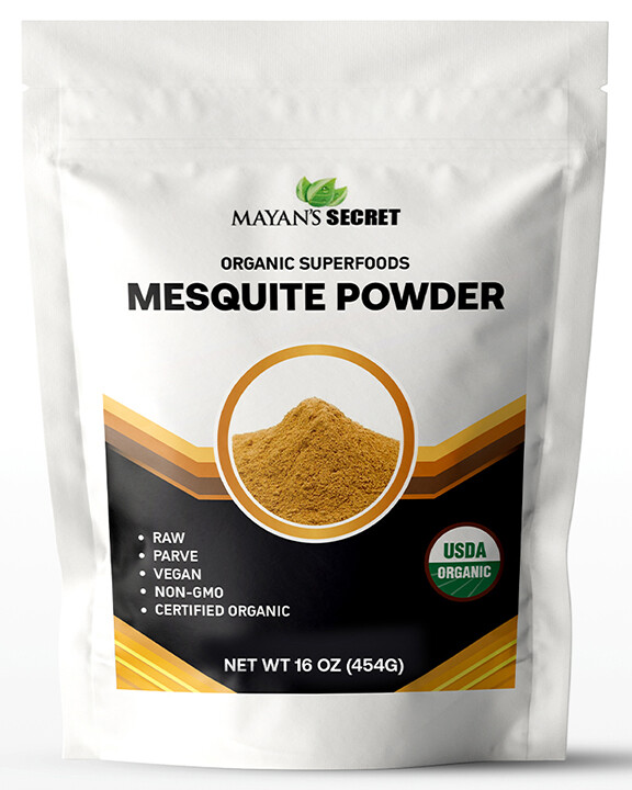 Mayan’s Secret – Raw Mesquite Powder Organic 1lb, Parve, Vegan, Non-GMO
