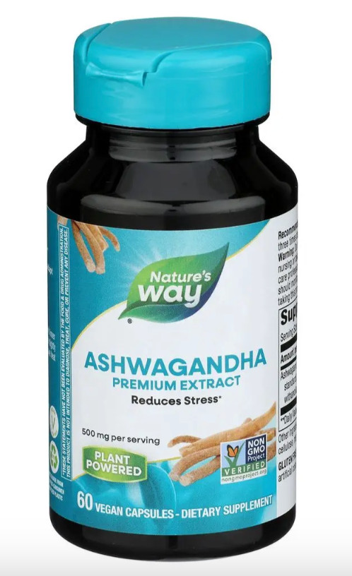Nature’s Way Ashwagandha 60 Vegan Caps | 500mg | EXP 06/2027 –1 pack
