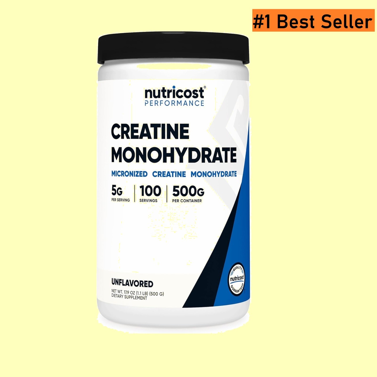 Nutricost Creatine Monohydrate Micronized Powder 500G, 5000mg Per Serv (5g)