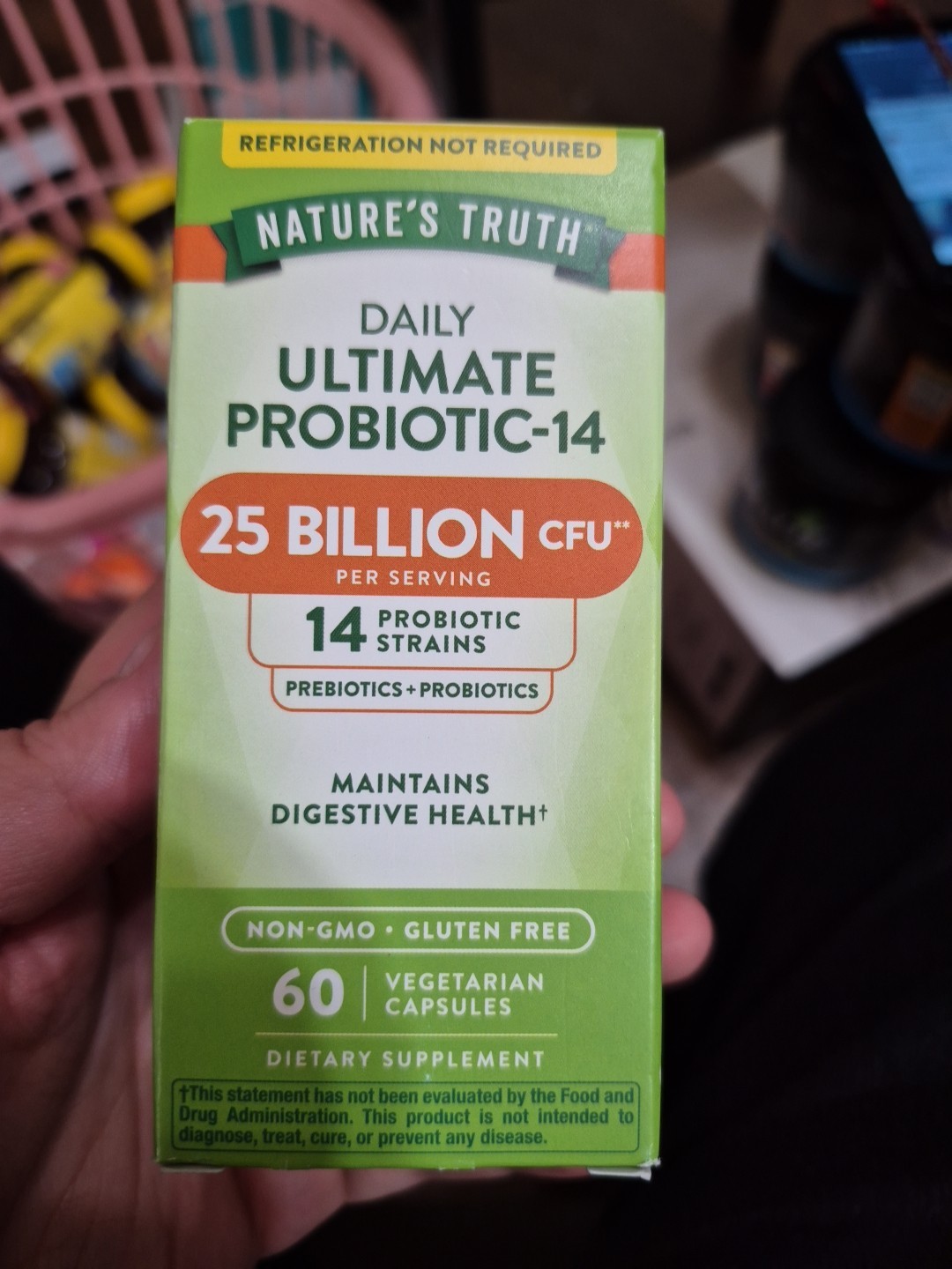 Nature’s Truth Daily Ultimate Probiotic-14 25 Billion CFU 60 Capsules 14 Strains