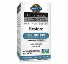 Garden Of Life Dr. Formulated Probiotics Restore 200 Billion, 28 Ct. Exp 07/26+