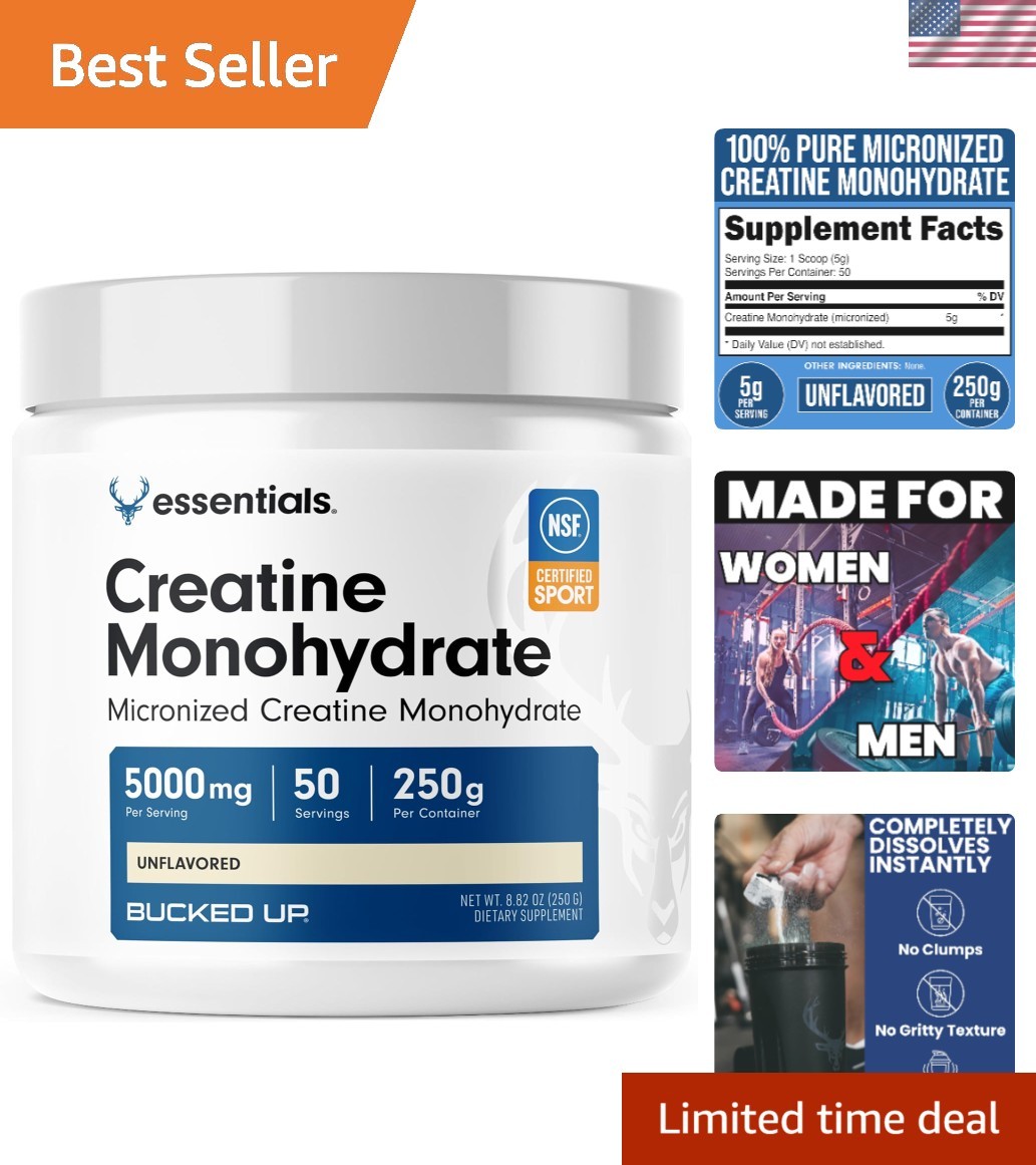 Pure Micronized Creatine Monohydrate 250g Unflavored