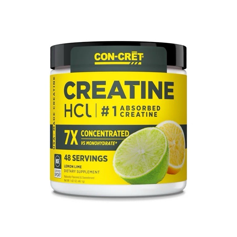 CON-CRET® CREATINE HCL POWDER Concentrated Pure #1 Absorbed 750mg 60 Servings