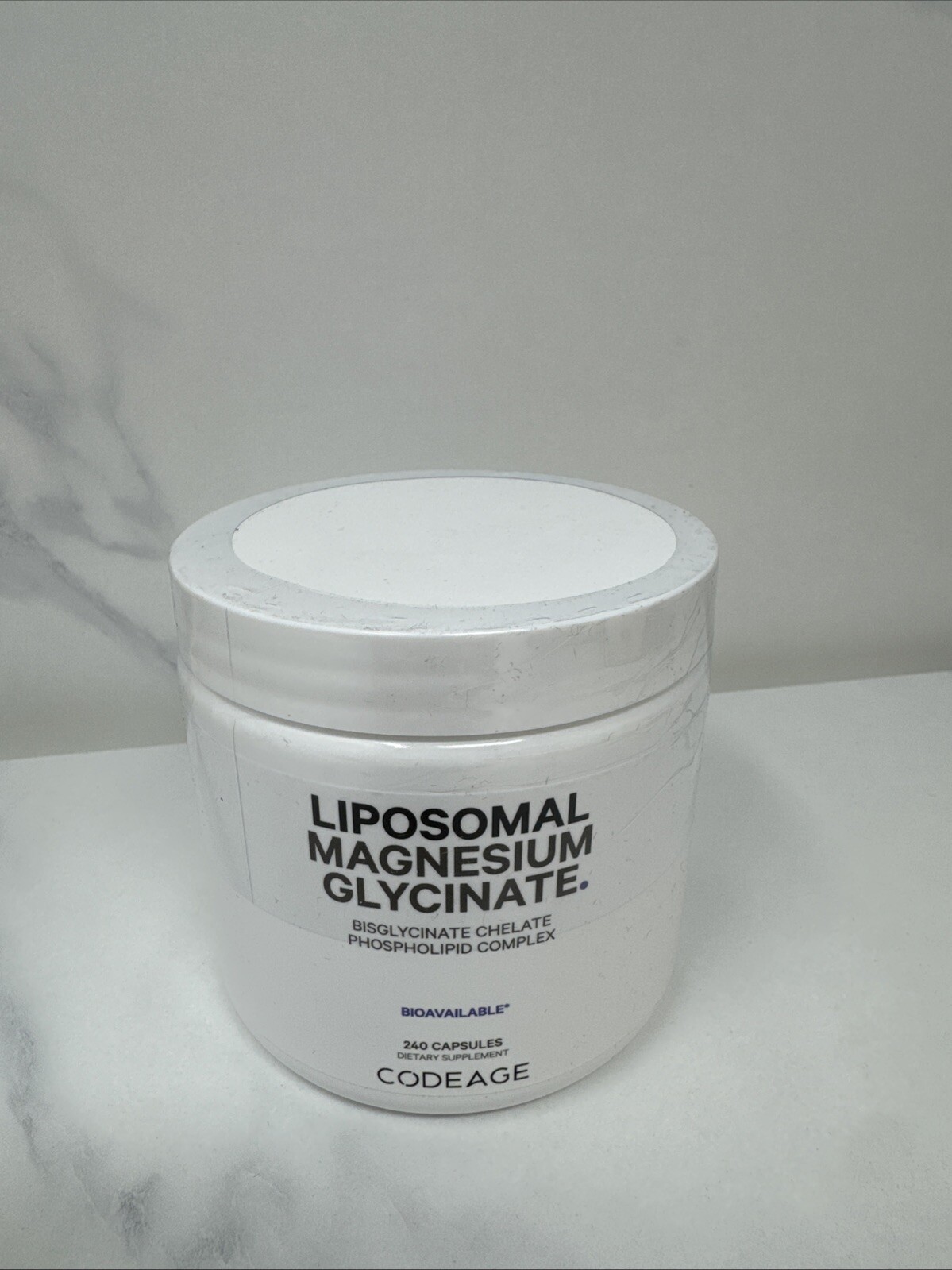 Codeage Liposomal Magnesium Glycinate Bisglycinate Chelate Mineral 240 Capsules