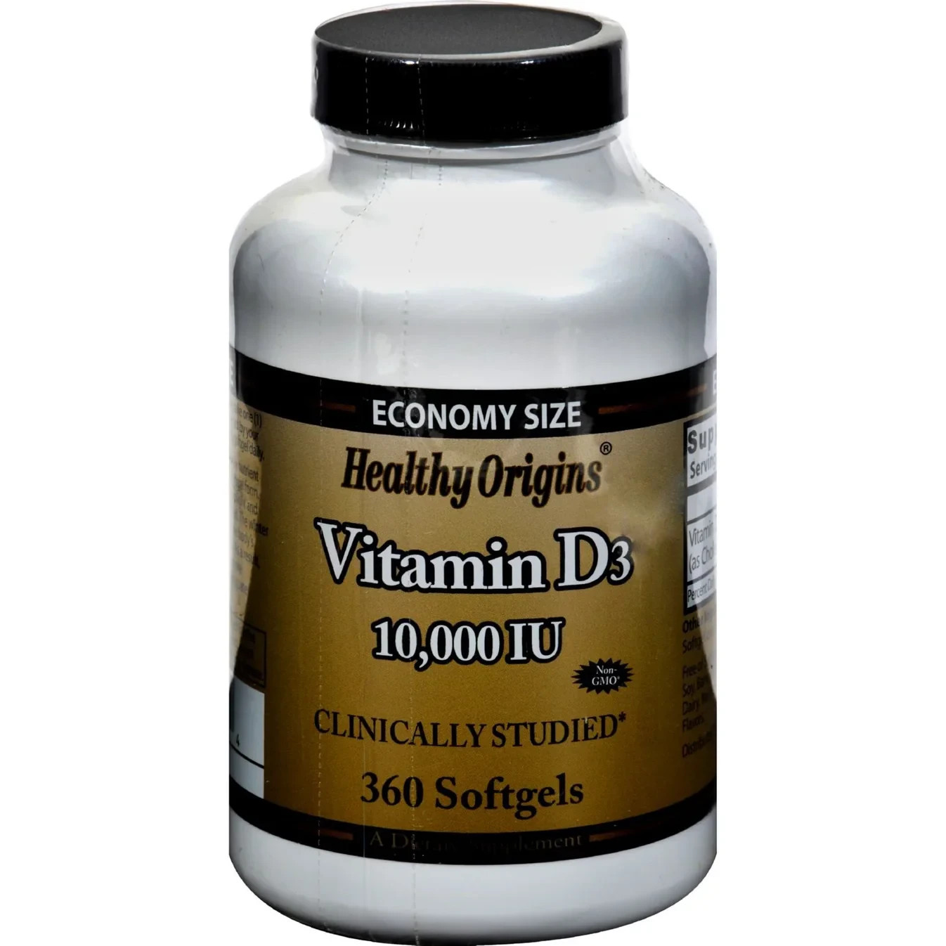 Healthy Origins Vitamin D3 10,000 IU 360 Softgels – High Potency