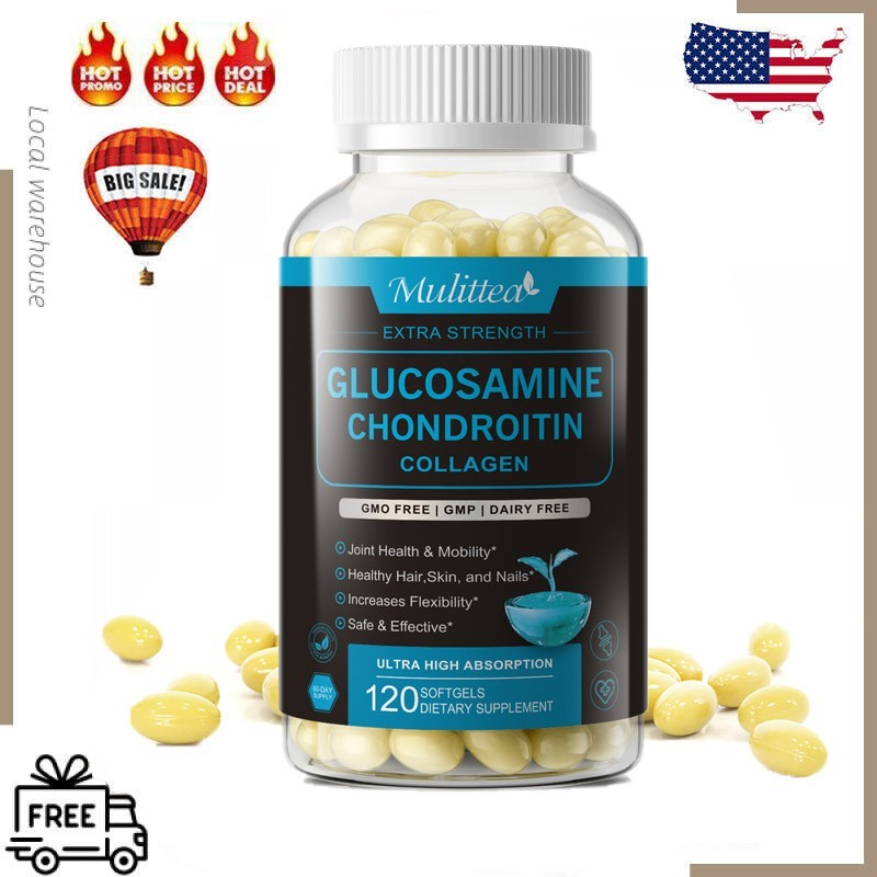 Glucosamine Chondroitin MSM Vitamin D3 Triple Strength Joint Support 3100mg