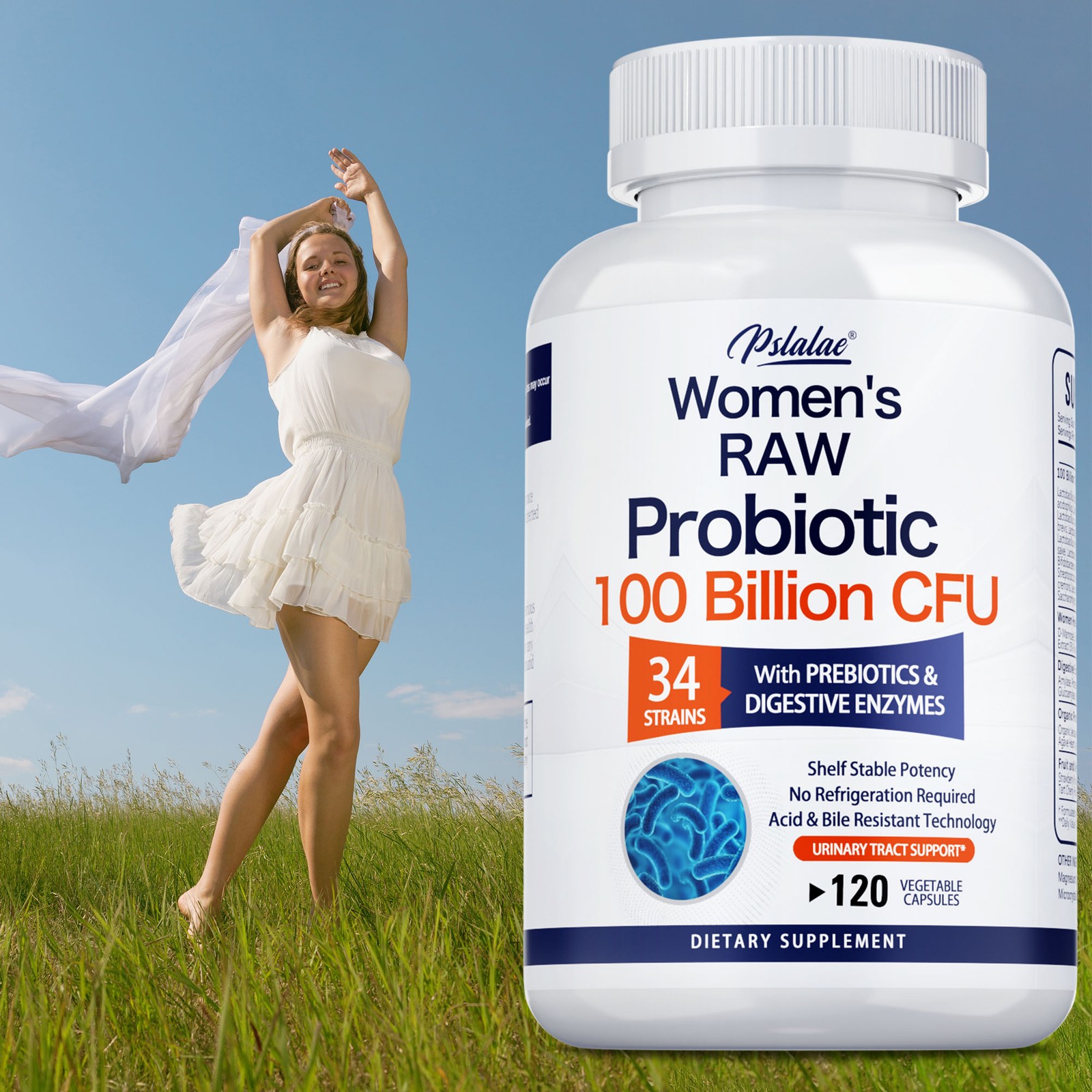 Women’s Probiotic – Prebiotic, D-Mannose, Cranberry, Dandelion, Digestive Enzyme
