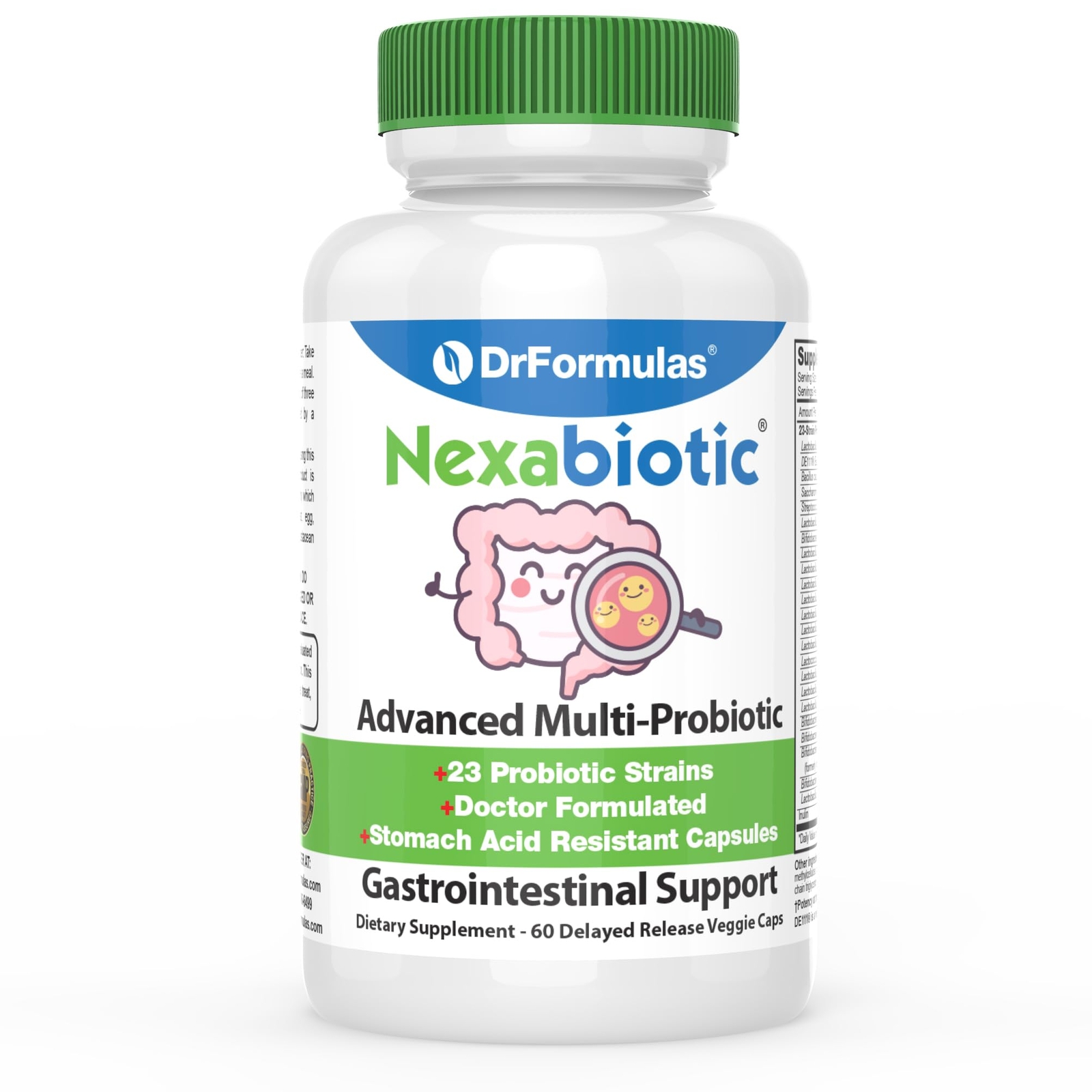 DrFormulas’ Best Probiotics for Women & Men | Nexabiotic Multi Probiotic with…