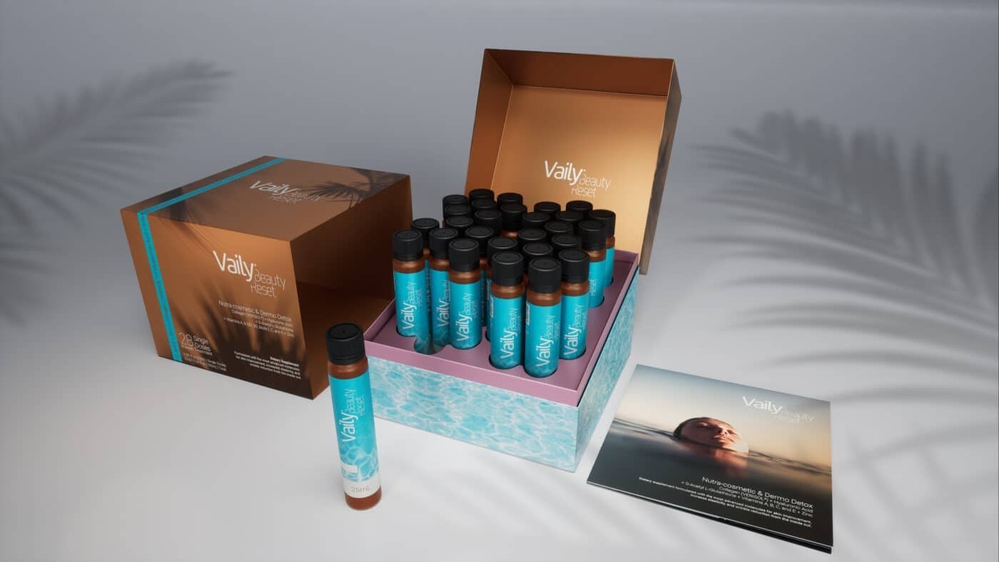 Vaily® Beauty Reset Collagen VERISOL Hyaluronic Acid Glutathione 28-Dose 12/25