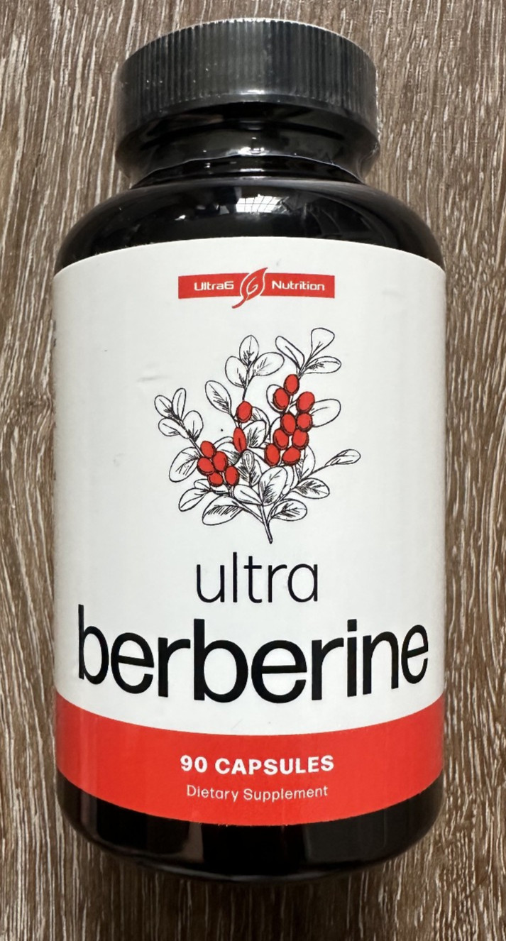 Ultra Berberine HCI for Metabolism Energy General Wellness NON-GMO Vegan 90 ct