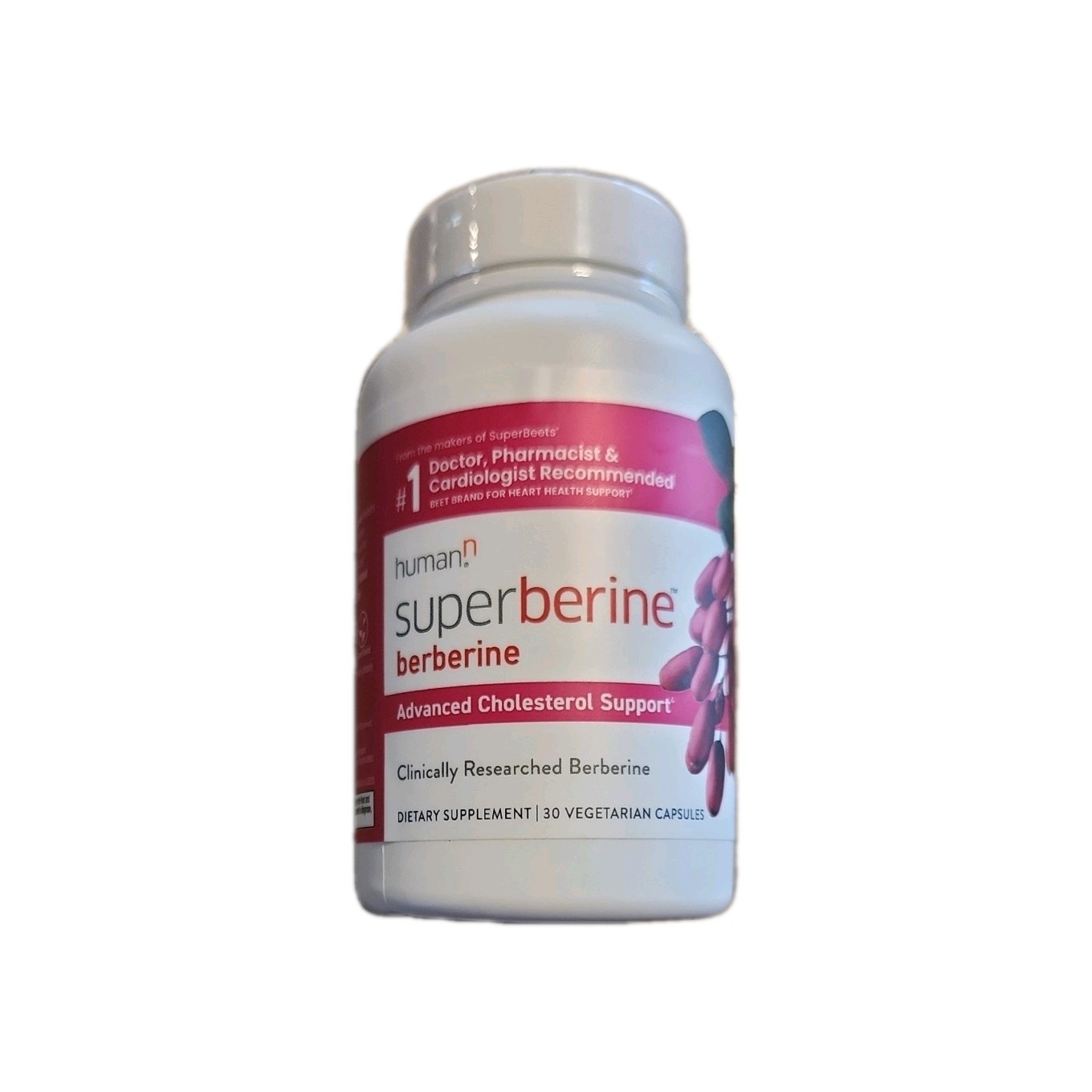 SuperBerine Capsules 30 Count 550mg Berberine for Heart and Metabolic Health