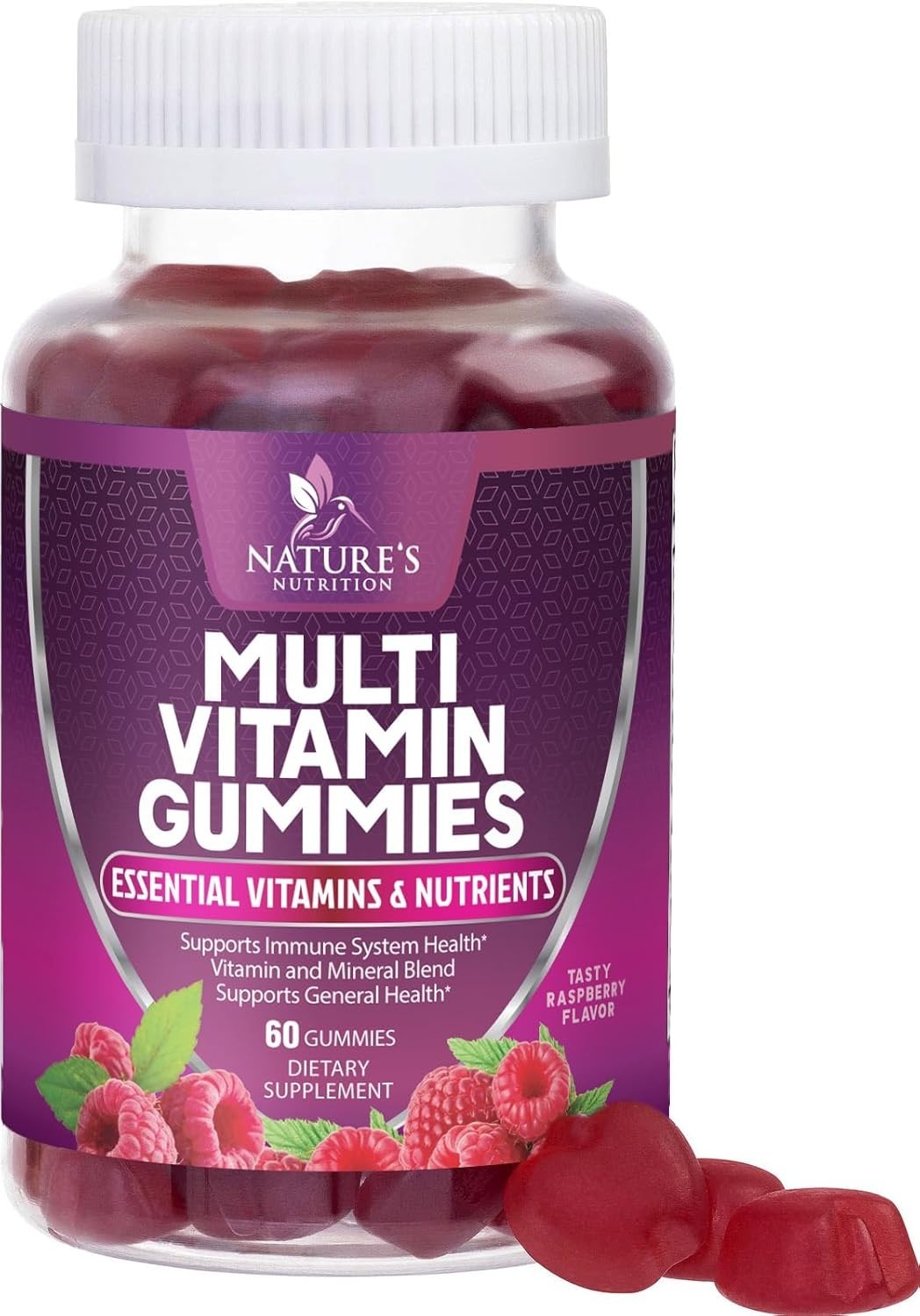 Multivitamin Gummies for Adults, Daily Gummy Vitamins & Minerals for Women & Men