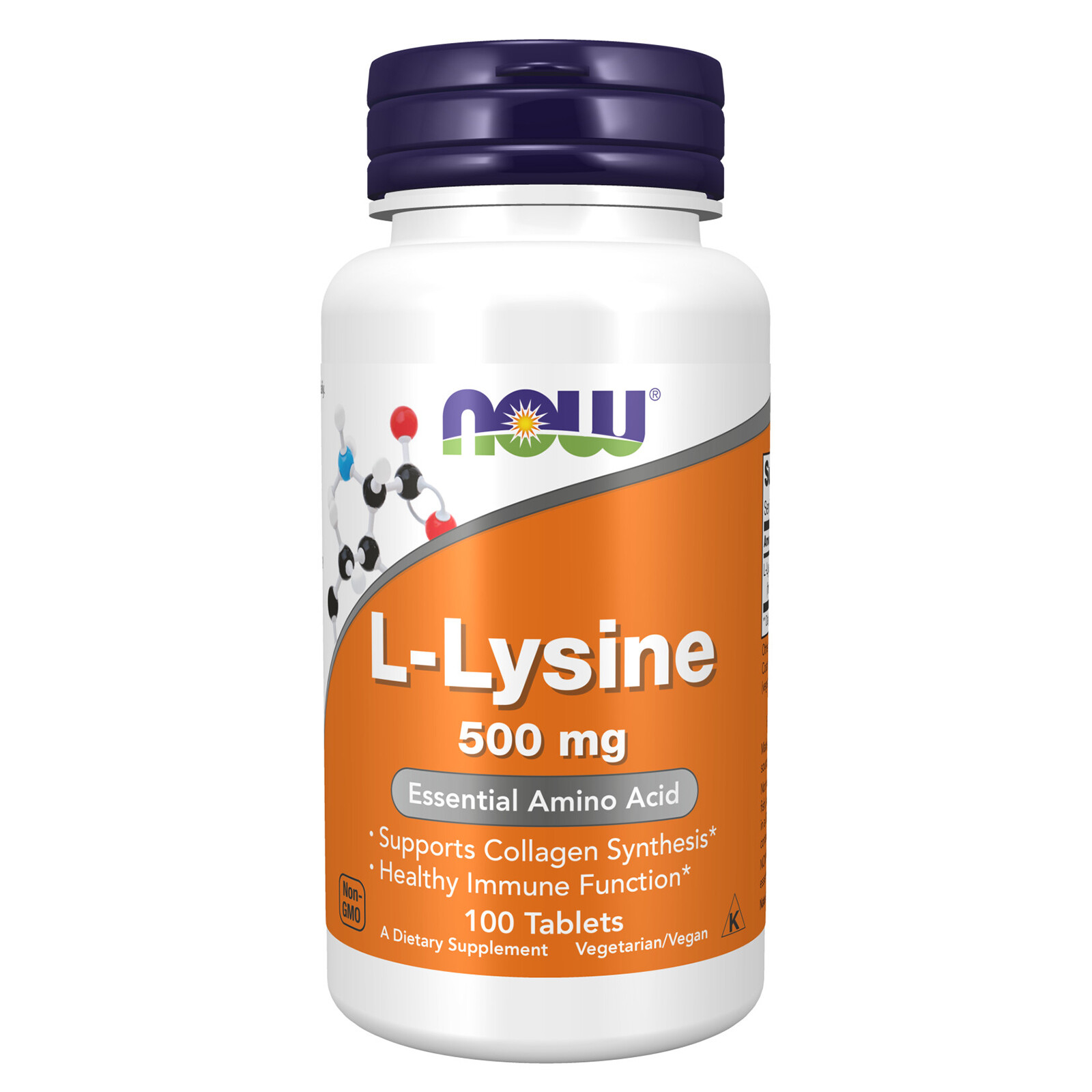 NOW FOODS L-Lysine 500 mg 100 Tablets