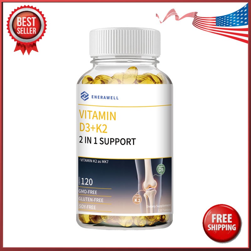 Vitamin K2 + D3 20000 IU | 2 IN SUPPORT for Maximum Absorption (120 Capsules)