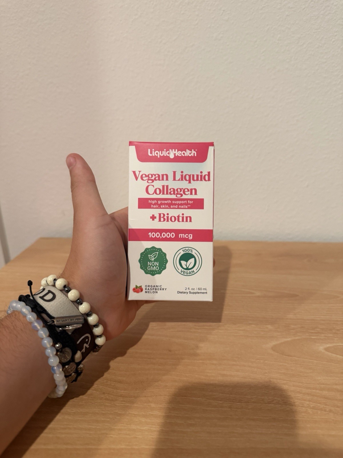 Vegan Liquid Collagen & Biotin Hair, Skin & Nails Drops 100,000mcg 2 fl oz