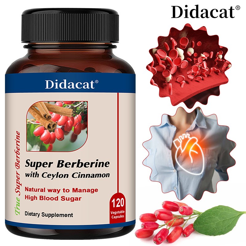Super Berberine Boosts Metabolism Helps Balance Blood Sugar Levels 120 Pills US