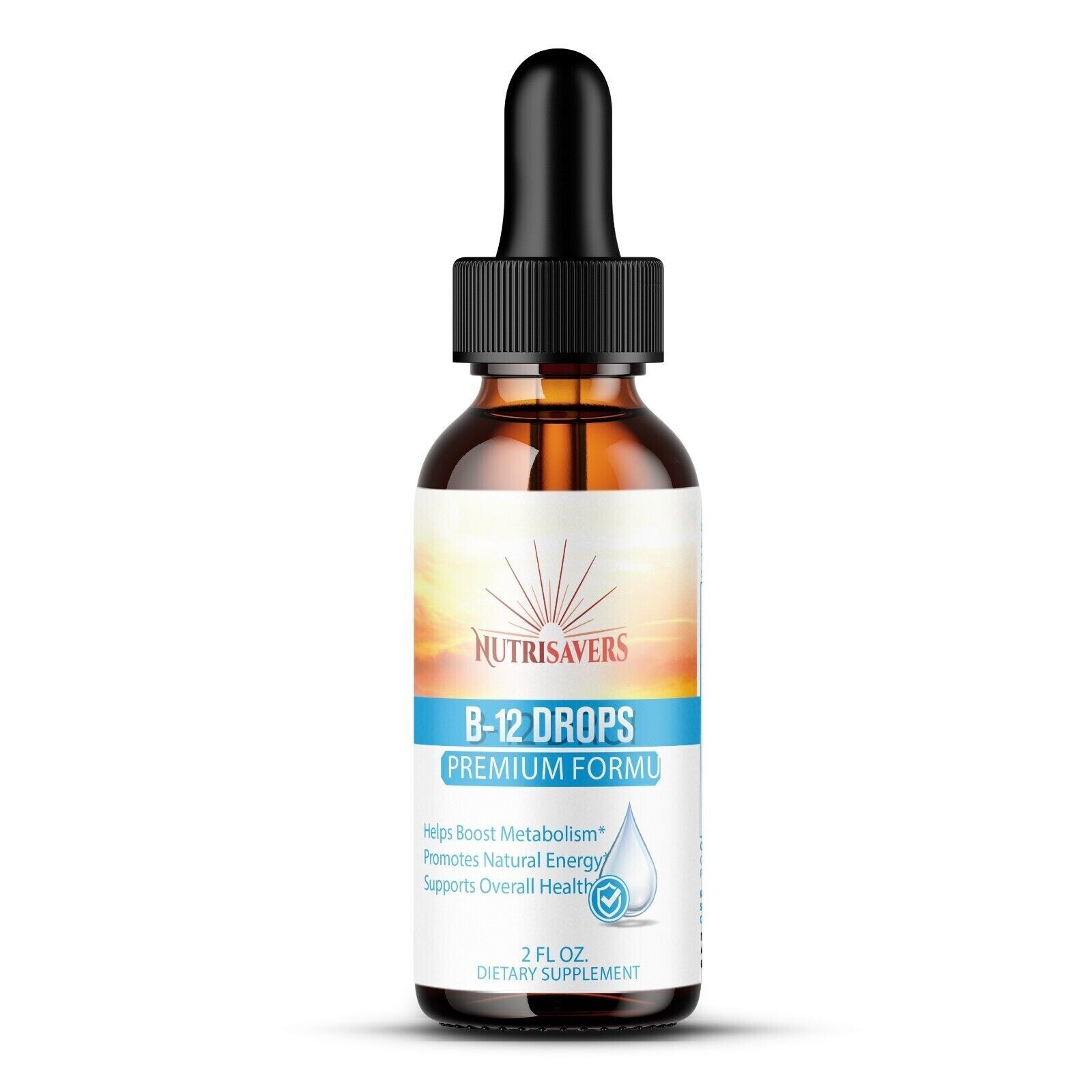 B-12 Vitamin Drops Supports Healthy Skin – Improve Overall Health – 2 fl oz