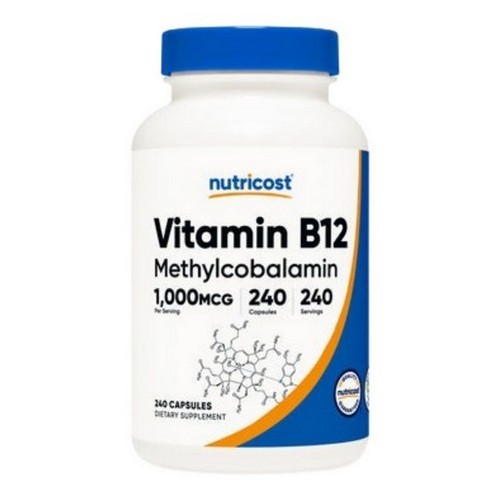 Vitamin B12 Methylcobalamin Capsules 240 Count 1000 Mcg