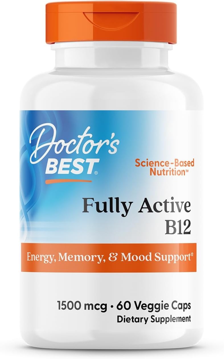 Fully Active B12 1500 mcg Vegan Gluten Free 60 Count