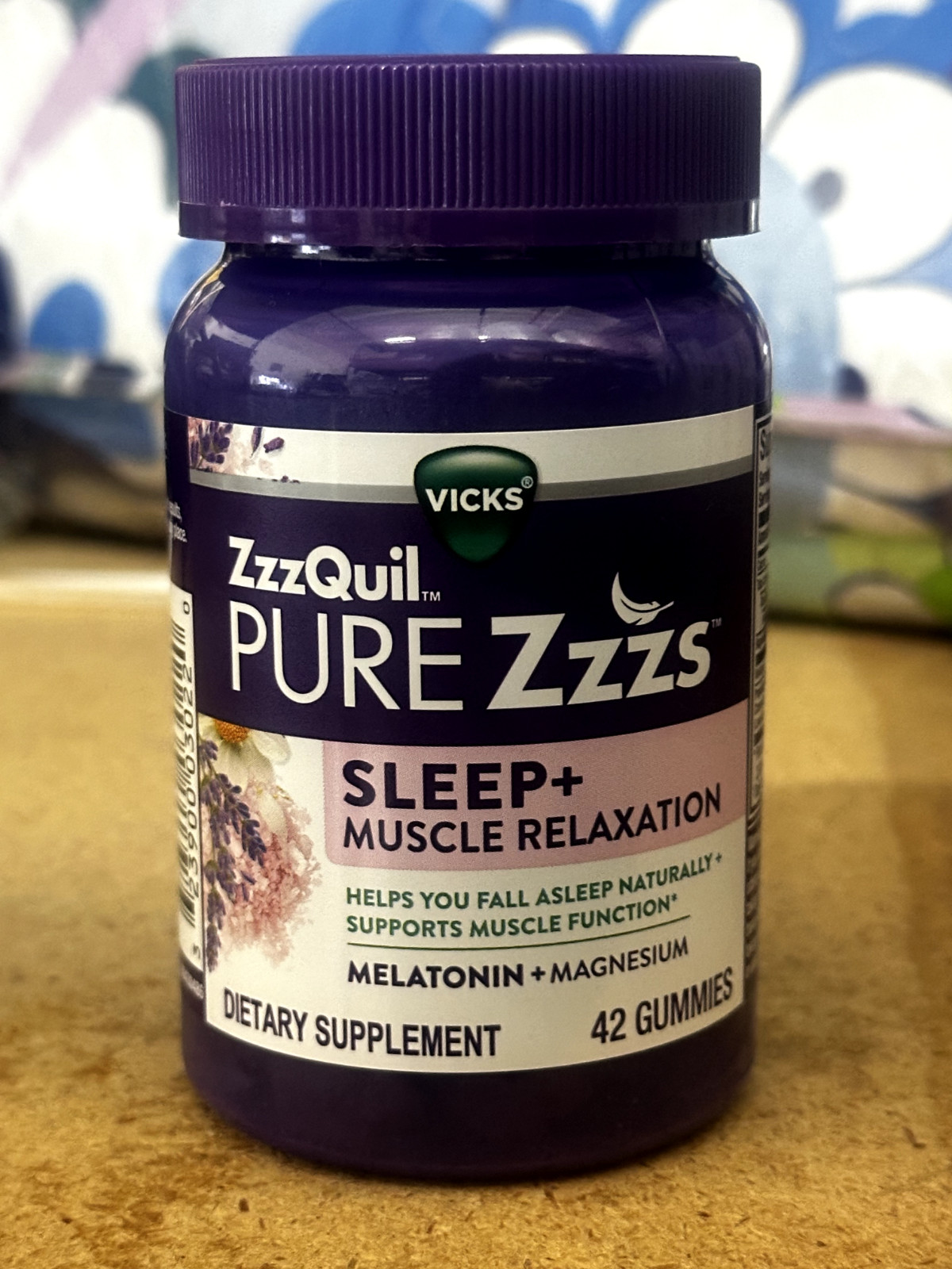 PURE Zzzs Sleep+ Muscle Relaxation Melatonin Sleep Aid Gummies 42 exp 1/26