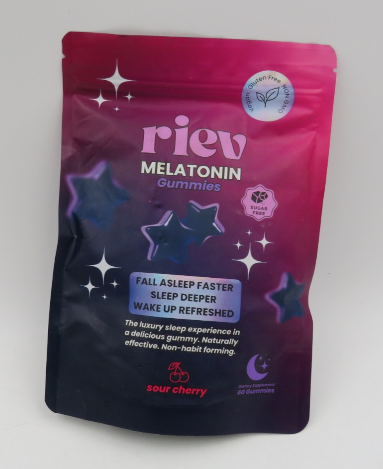 riev Perfect Dose Melatonin Sleep Gummies 2mg Per Serving Sour Cherry NEW SEALED