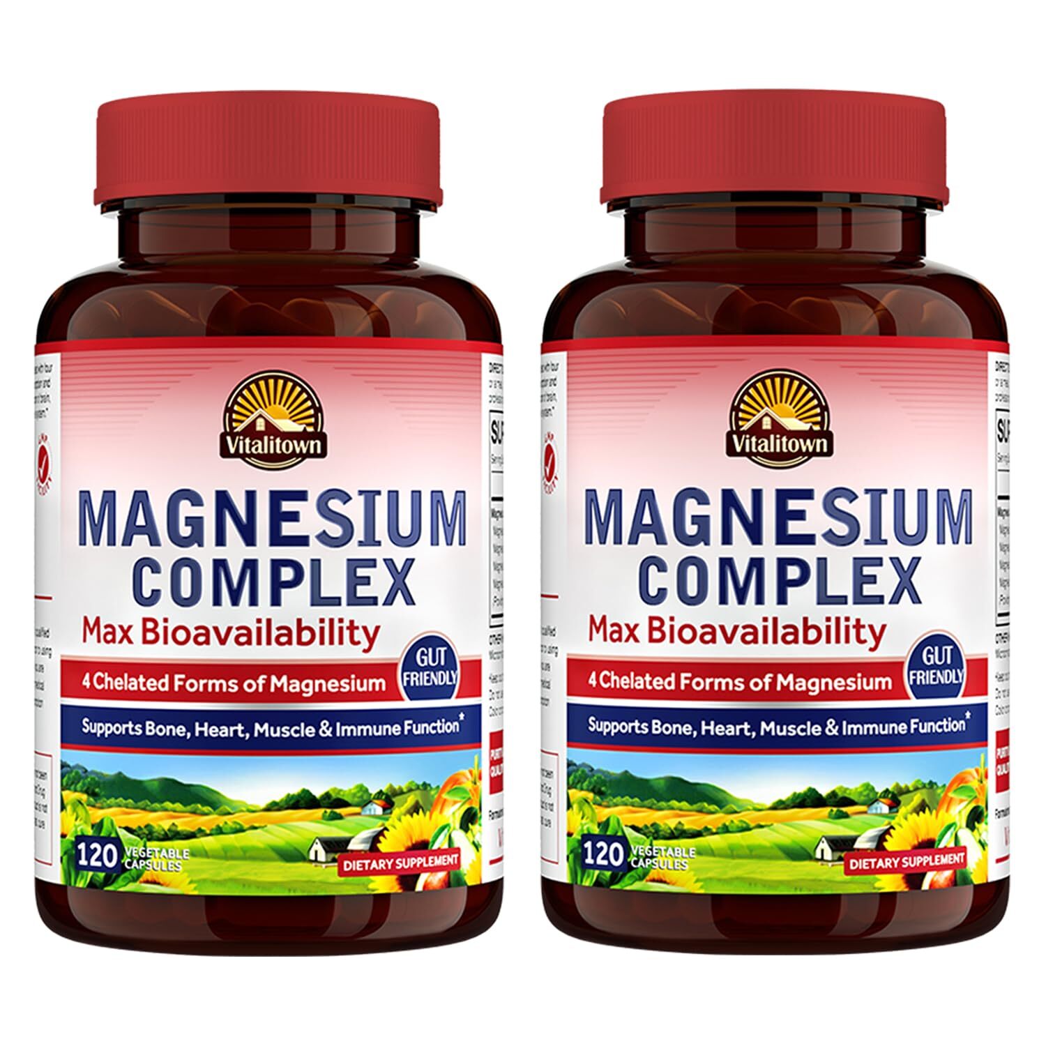 Vitalitown Magnesium Complex 240 Capsules Magnesium Glycinate Malate Taurate …