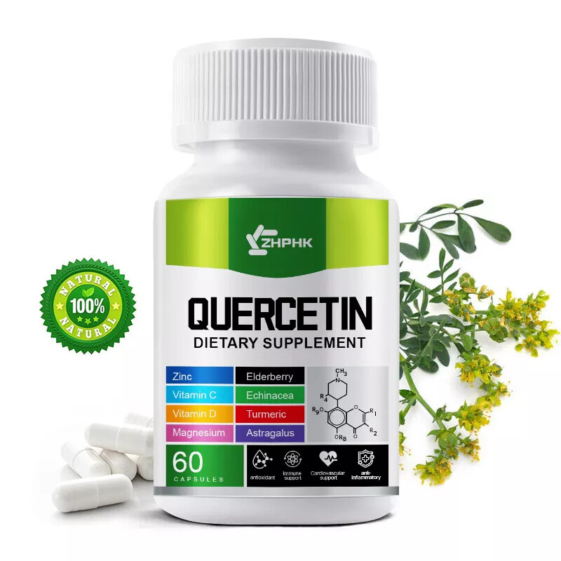 Quercetin 1000mg, Zinc, Vitamin C, Vitamin D, Magnesium – 9 in 1 Immune Support