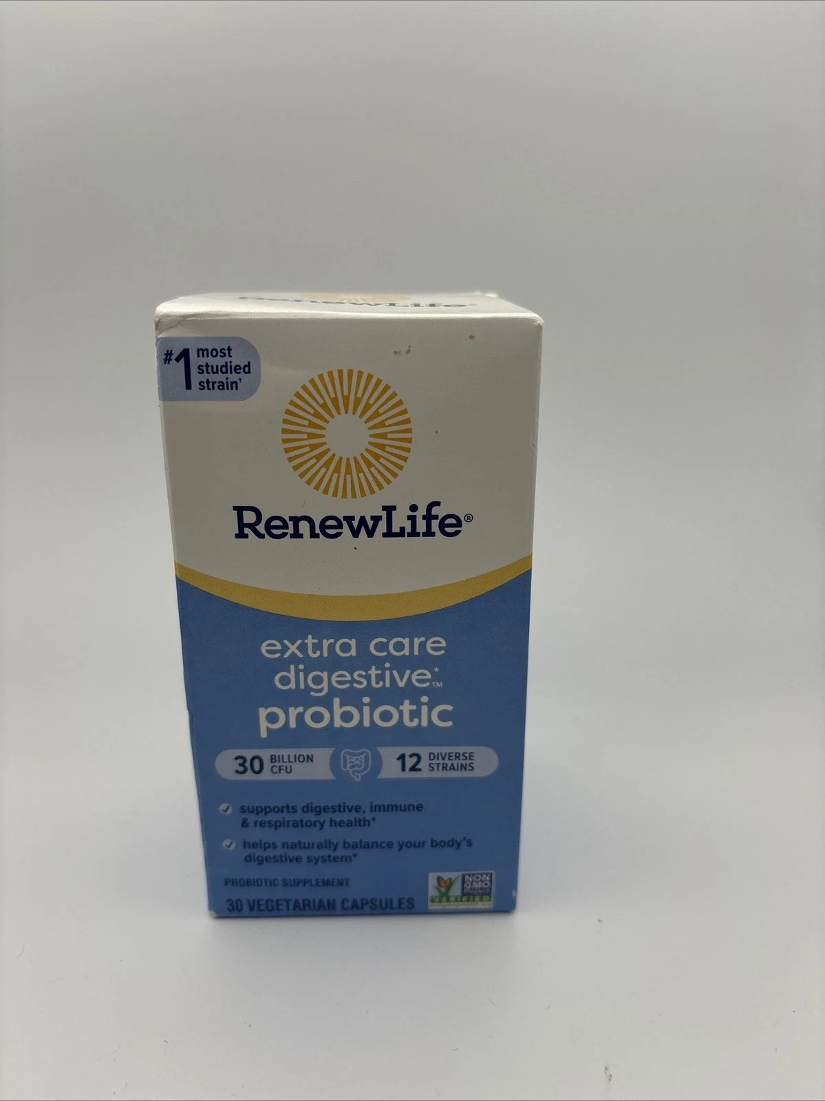 Renew Life Extra Care Probiotic 30 Billion CFU 30 Ct Digestive Health Exp 05/26