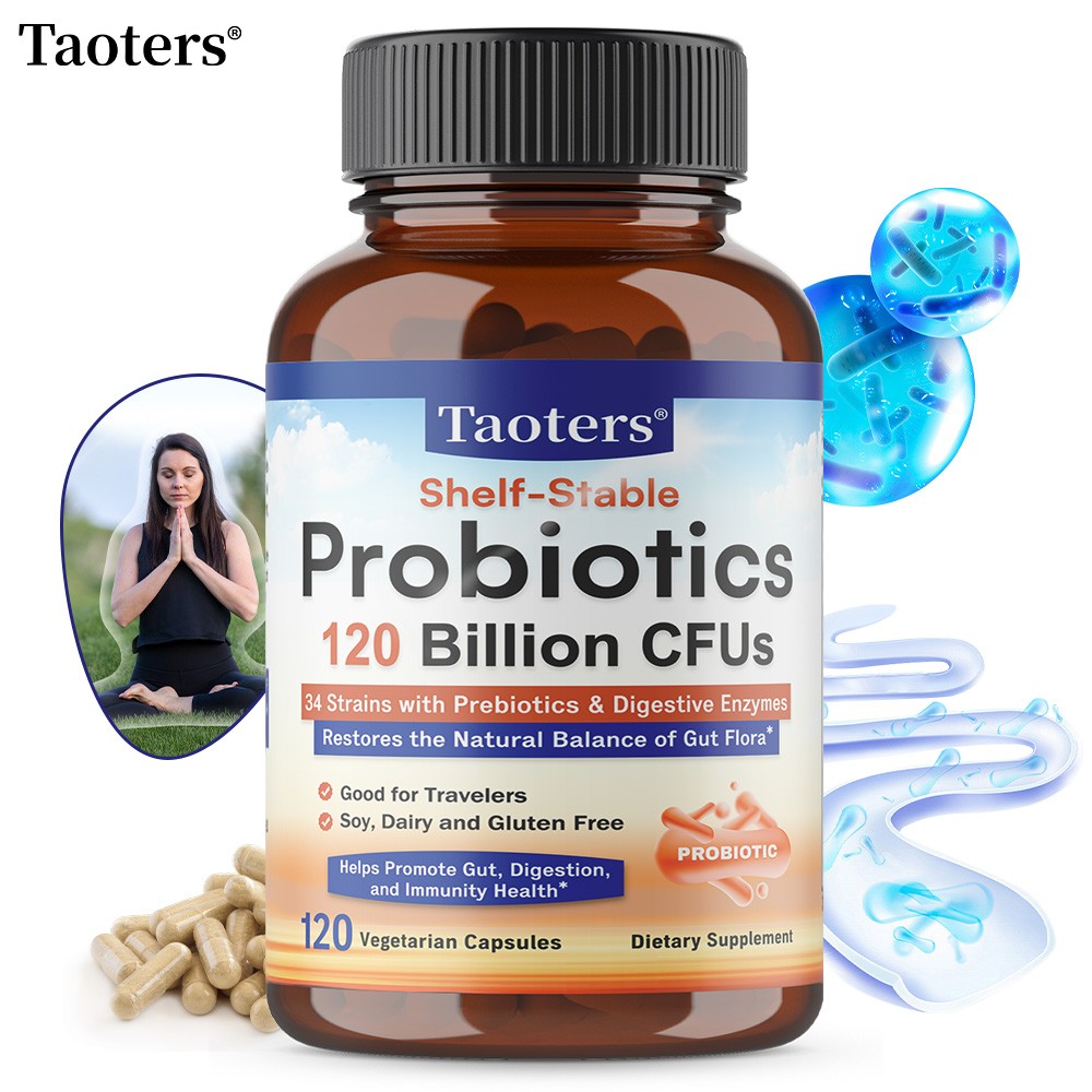 Probiotics 120 Billion CFUs For Men Women 34 Strains Immune Digestive Health