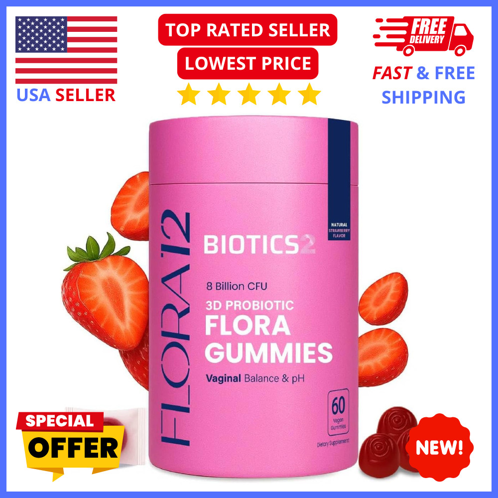 Vaginal Probiotics for Women pH Balance Gummies with Prebiotics & Herbal Extract